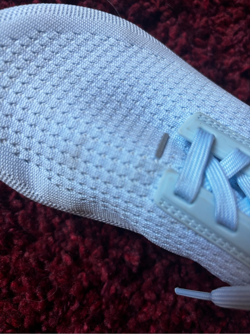 Flux Light Blue Knit Women's and Men’s Sneakers - Comfortable Lace-Up Trainers - Picture 4 of 10